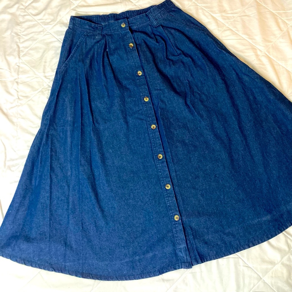 Vintage denim skirt